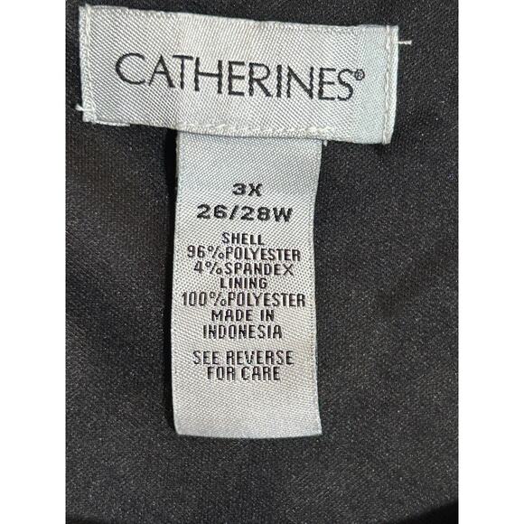 Catherine's Womens Dress Maxi 3X 26/28 Polka Dots Beach Empire Waist Sleeveless - Picture 3 of 14